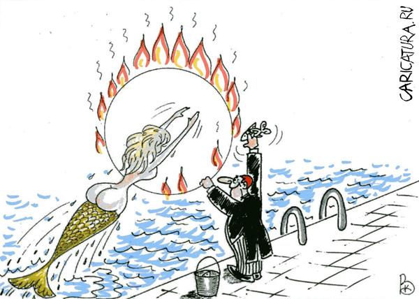 Карикатура "Трюк", Валерий Каненков
