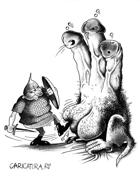 Карикатура "Удар", Сергей Корсун