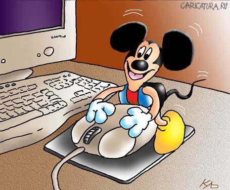 Карикатура "Микки Маус", Серик Кульмешкенов