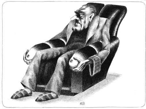 Карикатура "Кресло", Юрий Кутасевич