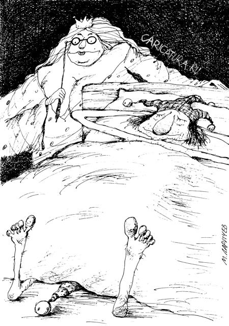 Карикатура "Шутка", Михаил Ларичев