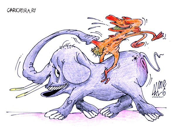 Карикатура "Сафари", Андрей Лупин