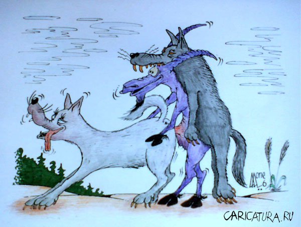 Карикатура "Шкура", Андрей Лупин