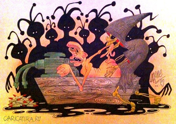 Карикатура "Воякина осень", Андрей Лупин