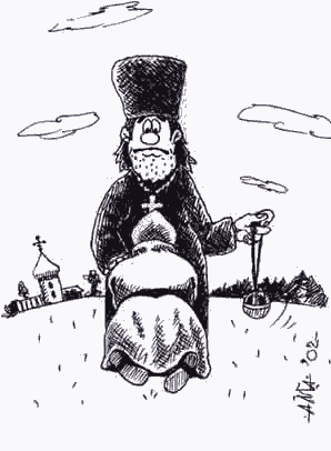 Карикатура "Отпущение грехов", Александр Мажуга