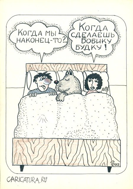 Карикатура "Бобик", Вяч Минаев