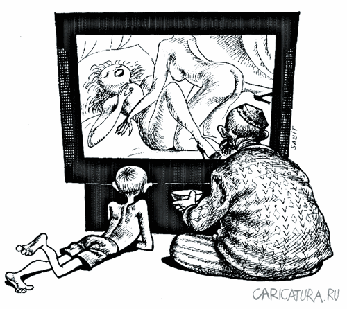 Карикатура "Интересы поколений", Сабит Курманбеков