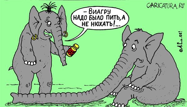 Карикатура ""Виагра" для слона", Александр Саламатин