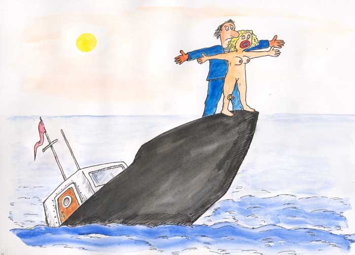 Карикатура "Титаник", Валерий Тарасенко
