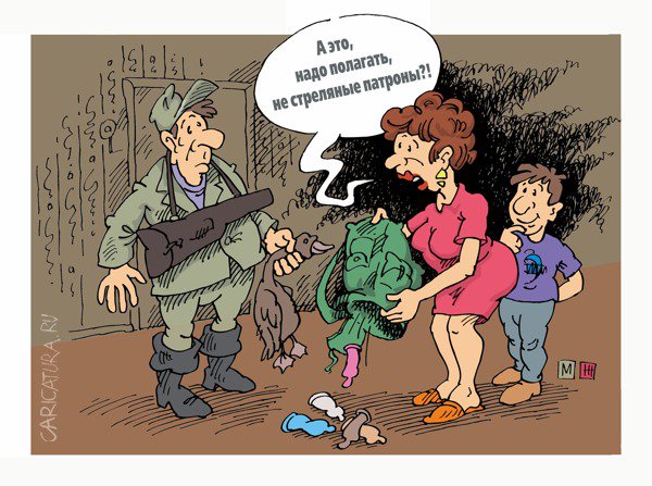 Карикатура "Ну, ты гусь!", Михаил Жилкин