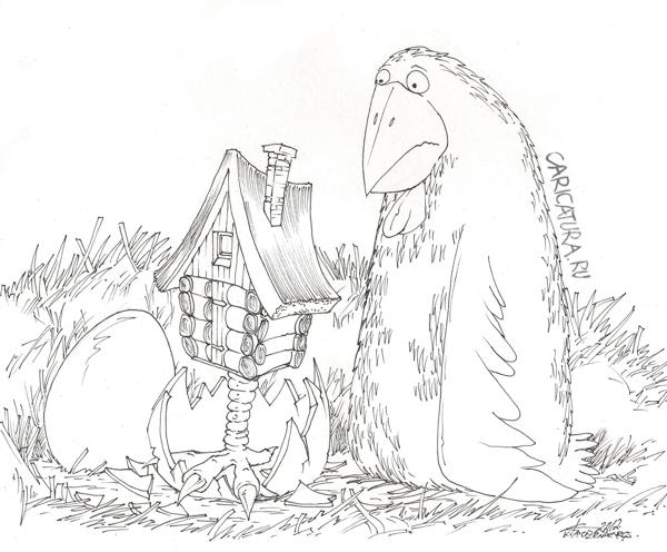 Карикатура "Птенец", Kristaps Auzenbergs