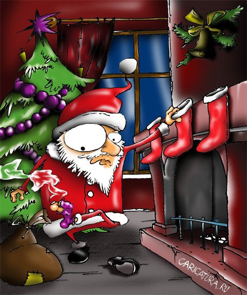 Карикатура "Santa", Kristaps Auzenbergs