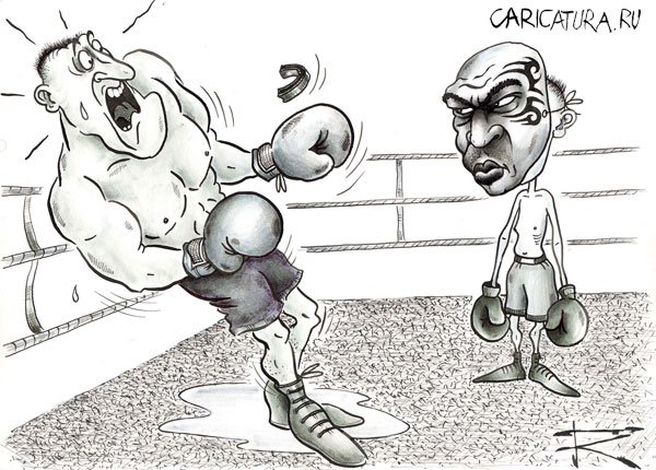 Карикатура "Олимпиада 2004: Тайсон", Кирилл Городецкий