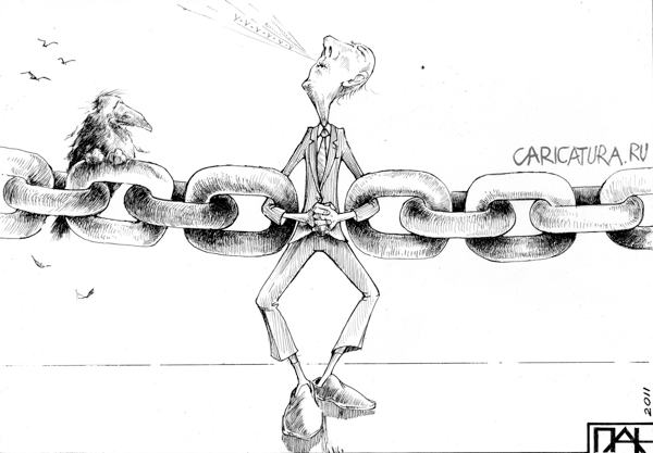 Карикатура "Не дождетесь?!", Андрей Потопальский