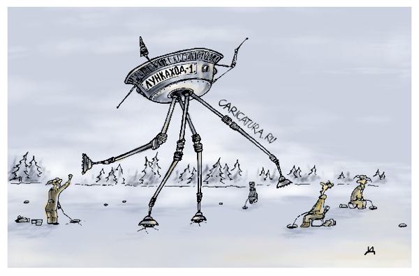 Карикатура "Лункаход-1", Дмитрий Пальцев