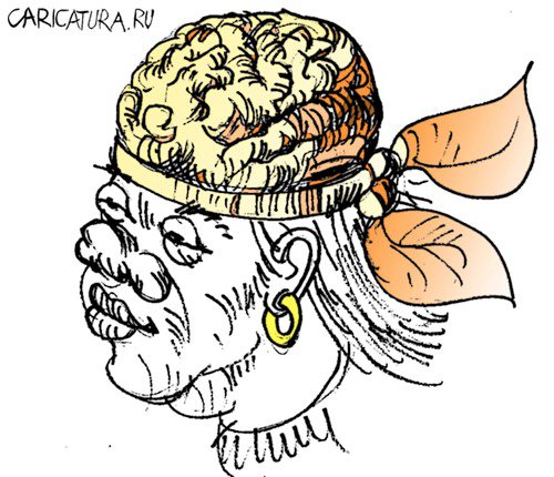 Карикатура "Искусственный интеллект", Юрий Санников