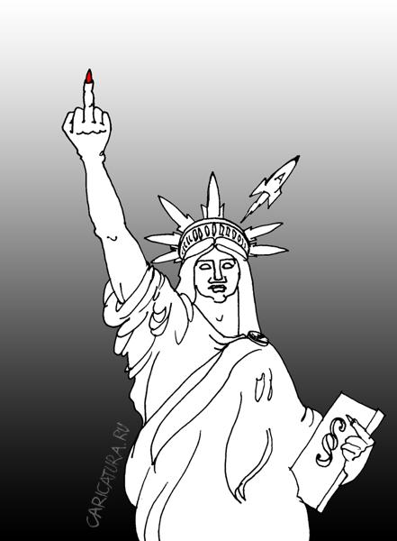 Карикатура "Свобода?", Юрий Санников