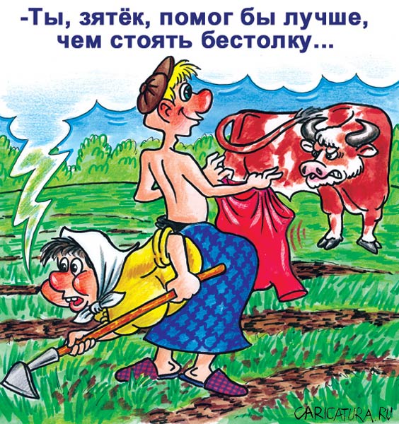 Карикатура "Коррида", Андрей Саенко