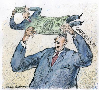 Карикатура "Банкнота", Игорь Смирнов-Сардановский