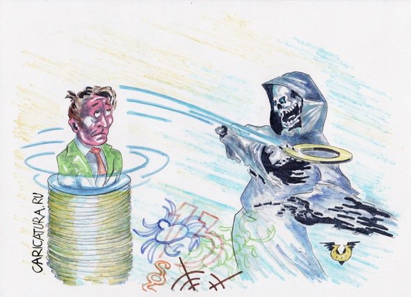 Карикатура "Фаталист", Владимир Уваров