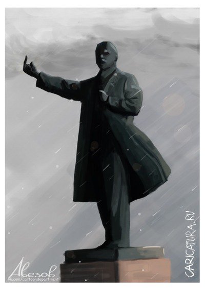 Карикатура "Ленин", Алексей Авезов