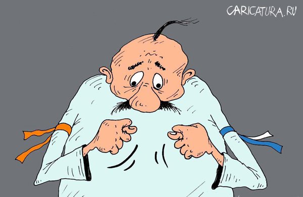 Карикатура "Противостояние", Александр Барабанщиков