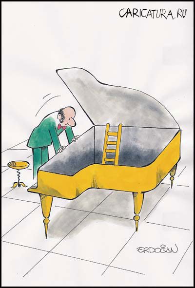 Карикатура "Музыкант", Erdogan Basol