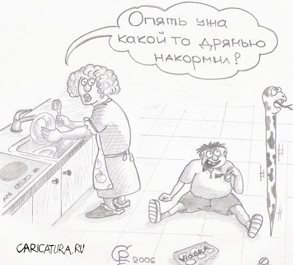 Карикатура "Эксперимент с виагрой", Роман Серебряков