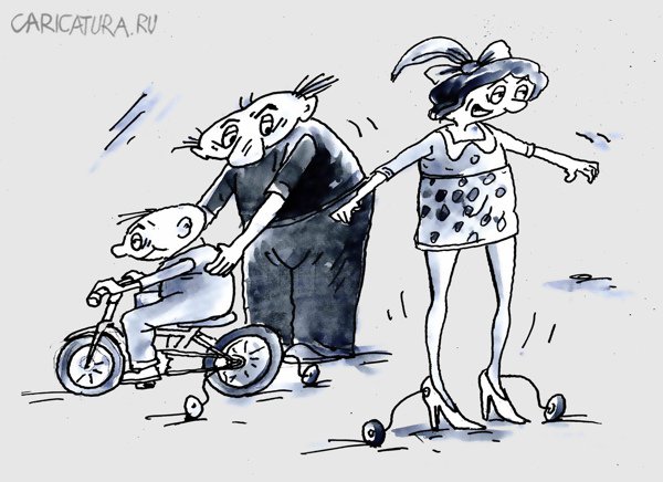 Карикатура "Баланс", Виктор Богданов