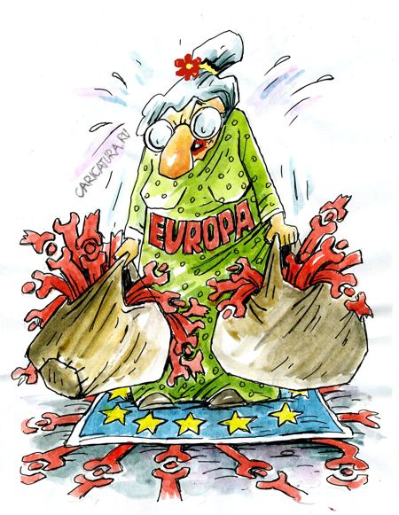 Карикатура "Европа", Виктор Богданов