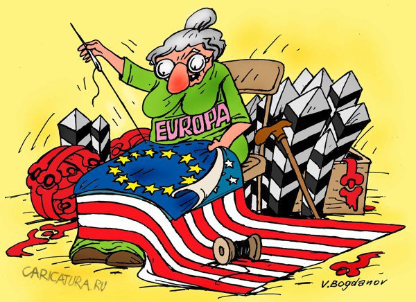 Карикатура "Флаг", Виктор Богданов