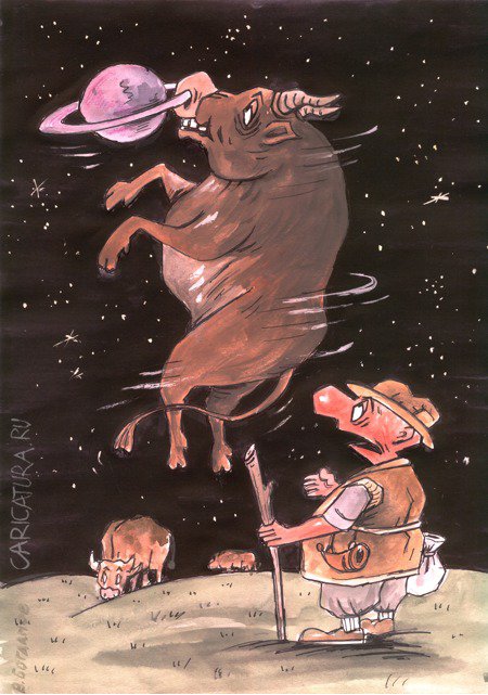 Карикатура "Кольцо", Виктор Богданов