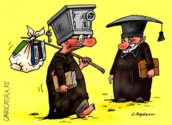 Карикатура "Шляпа", Виктор Богданов