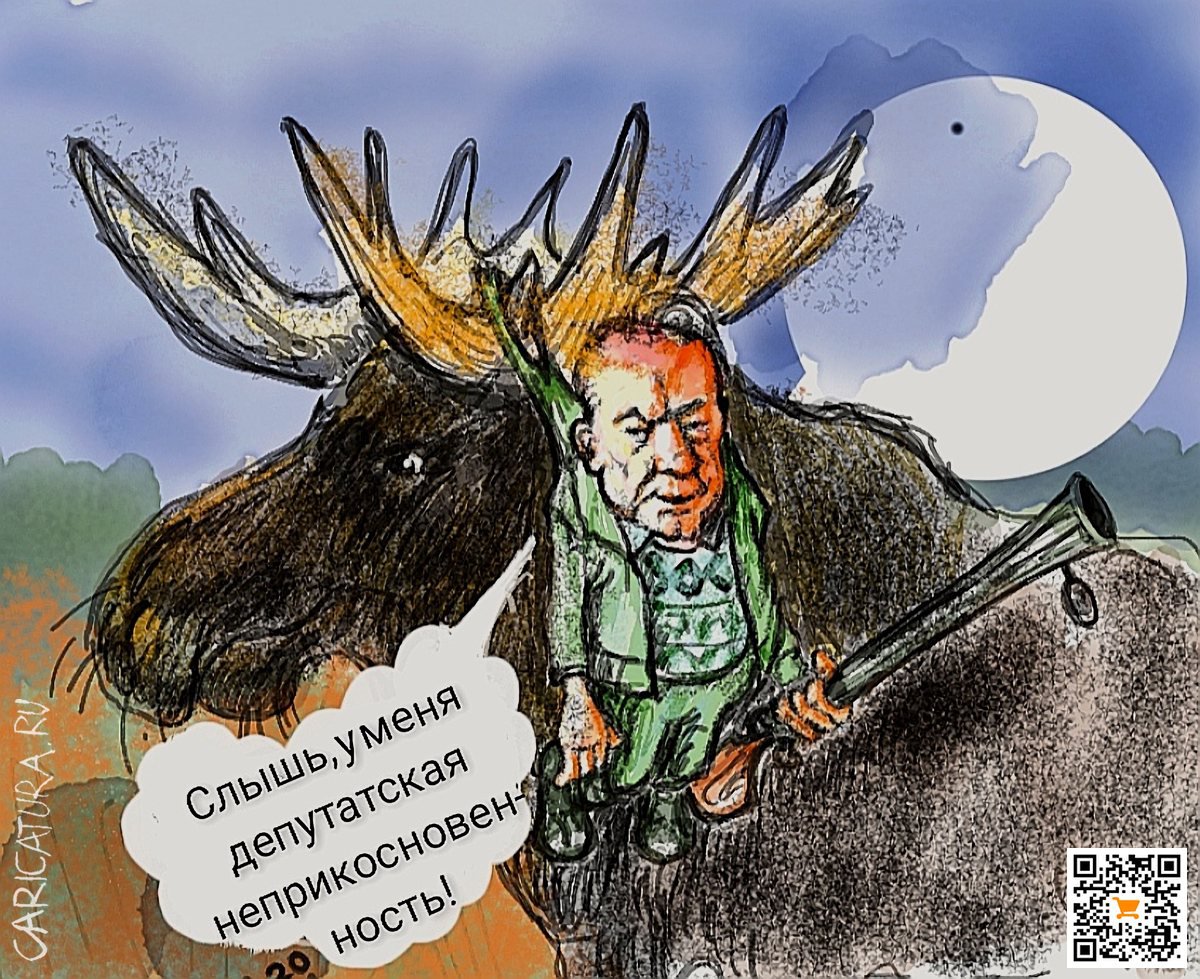 Карикатура "Неприкосновенность", Сергей Боровиков