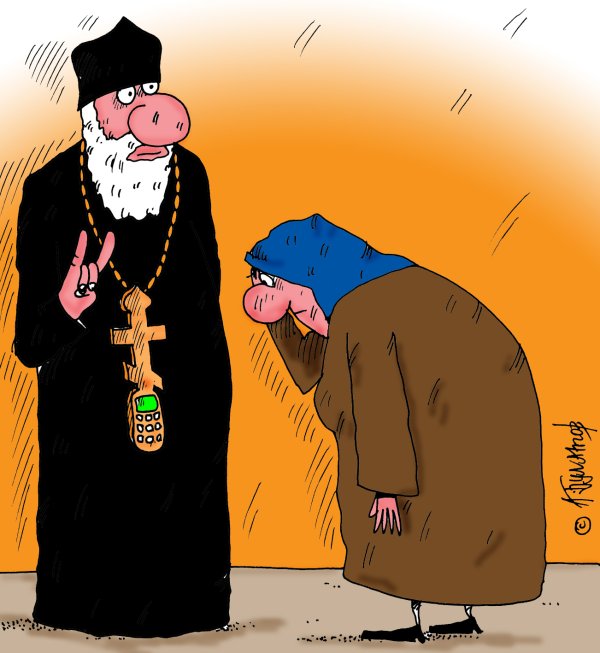 Карикатура "Крест", Алексей Булатов