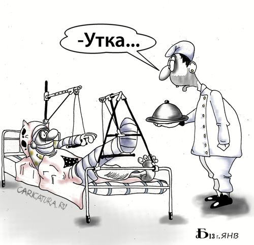 Карикатура "Про утку", Борис Демин