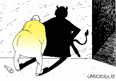 Карикатура "Тень", Александр Димитров