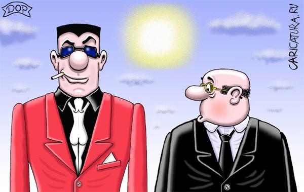 Карикатура "Правильный галстук", Руслан Долженец