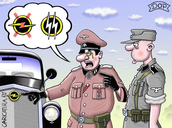 Карикатура "Знаки отличия", Руслан Долженец