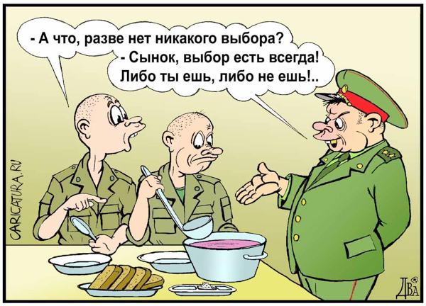 Карикатура "Выбор есть...", Виктор Дидюкин