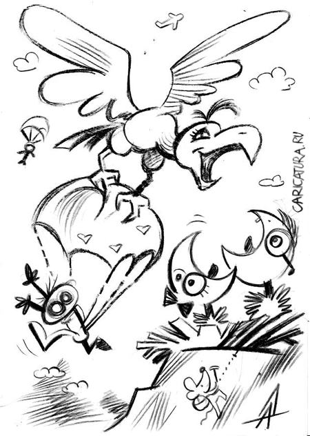 Карикатура "Орел", Александр Дзыгарь