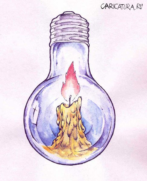 Карикатура "Лампочка", Равшан Эгамбердиев
