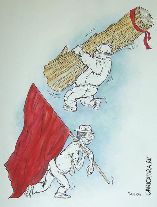 Карикатура "Нагрузка", Равшан Эгамбердиев
