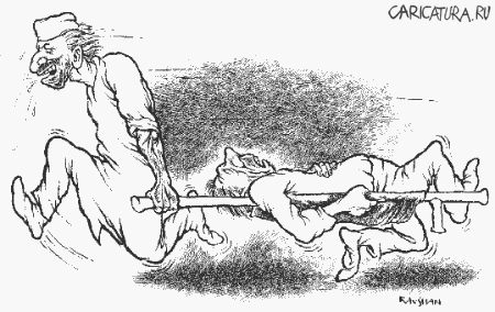 Карикатура "Помоги себе сам", Равшан Эгамбердиев