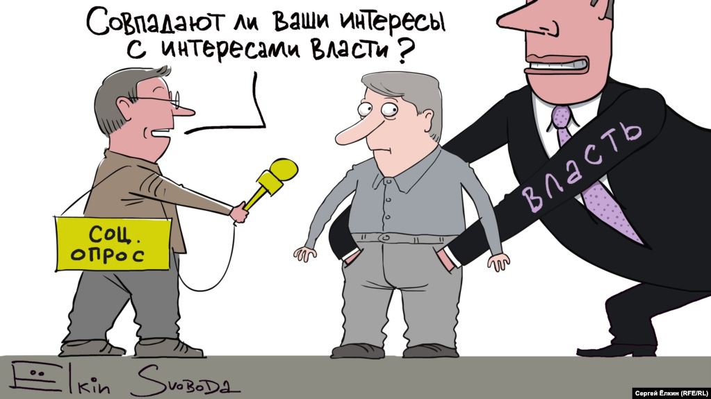 Карикатура "Интересы", Сергей Елкин
