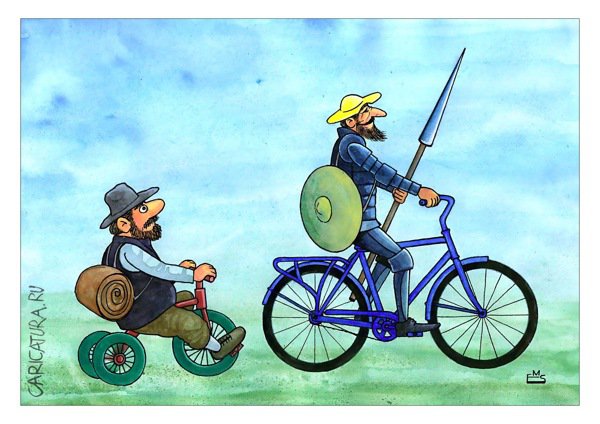 Карикатура "Дон Кихот", Махмуд Эшонкулов
