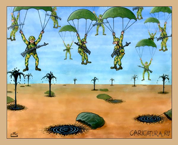 Карикатура "Оккупация", Махмуд Эшонкулов
