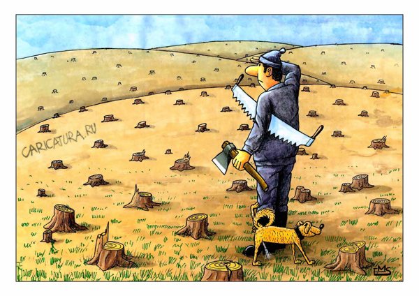 Карикатура "Последствия", Махмуд Эшонкулов