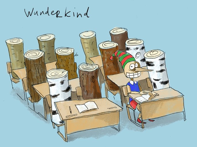Карикатура "Вундеркинд", Дмитрий Гапчинский