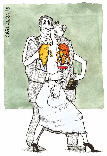 Карикатура "Переплетение", Николай Гаврицков